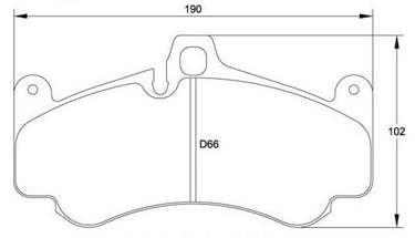 Race Technologies RE10 Brake Pad - 2363.18.RE10 - Competition Motorsport